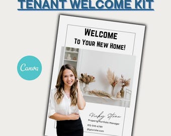 Tenant Welcome Home Kit - Canva Bearbeitbare, vorgefertigte Vorlage