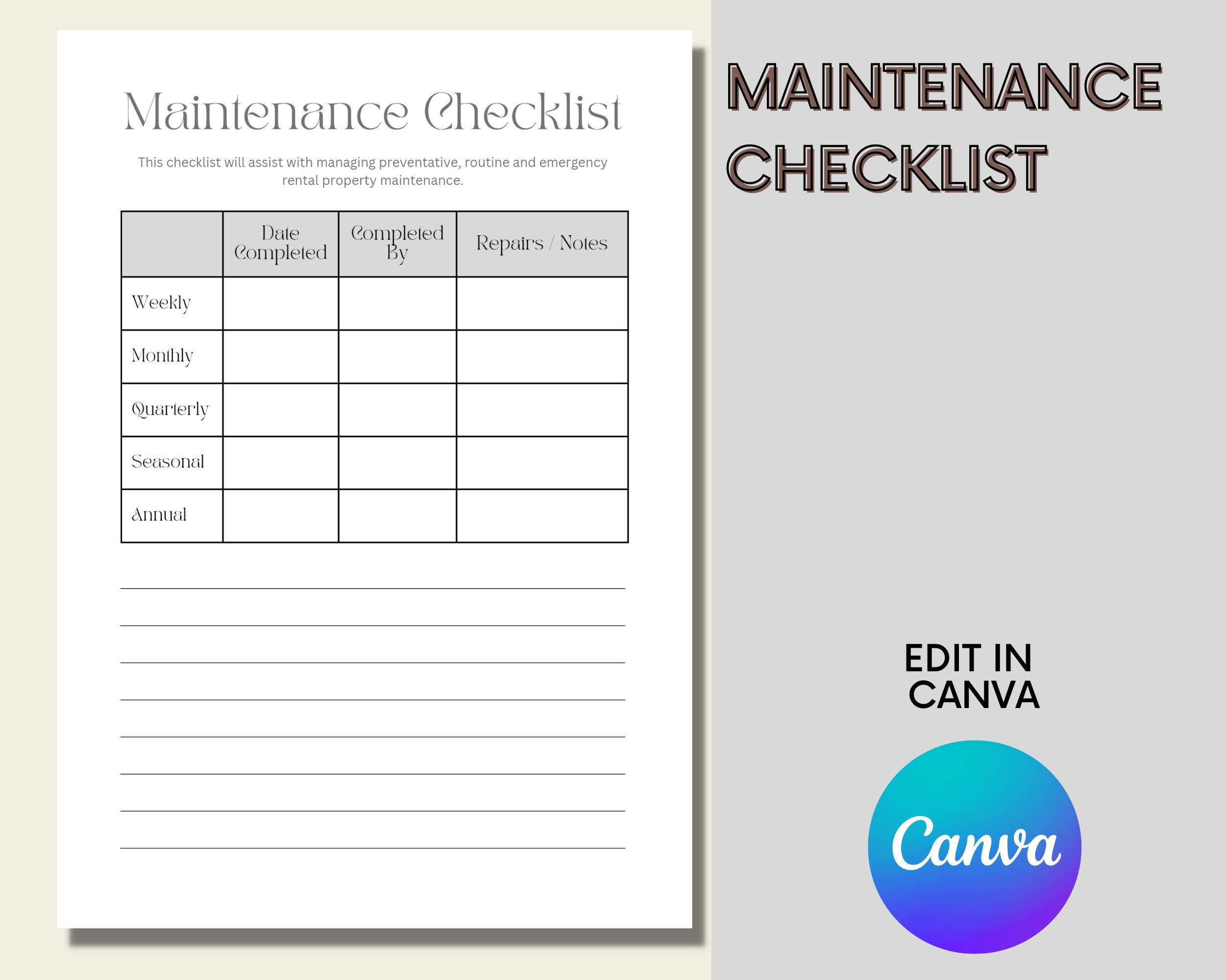 Landlord Rental Property Maintenance Checklist Inspection Checklist Landlord Rental Property Maintenance Checklist Inspection Checklist