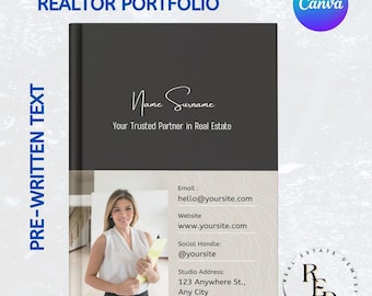 Realtor Promo Portfolio Book - New Agent Introduction Spotlight Marketing Tool