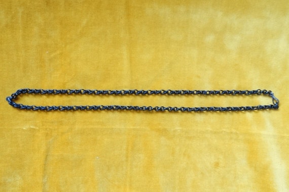 Antique ebonite neck chain/Mourning chain/Vulcani… - image 3
