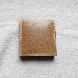 Antique jewellery display box/Gold tooled facsimile leather jewellery box/Presentation box/Bracelet display/Pendant box/Bangle  display