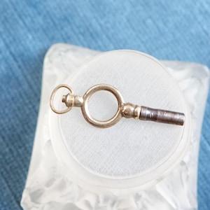 Antique watch key/Small size watch key/Pocket watch winder/Clé à montre de gousset/Key for fob watch/French watch key/Stage prop/Steam punk
