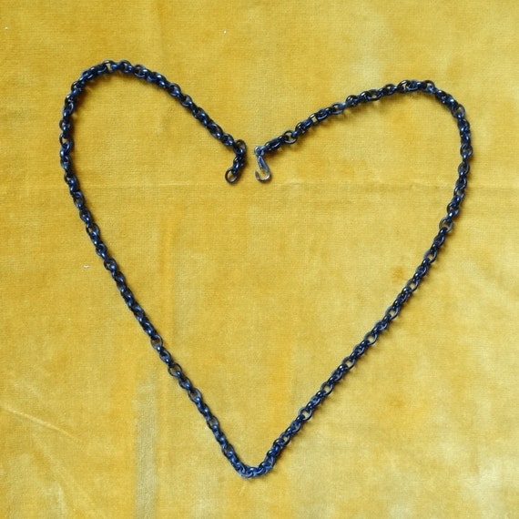 Antique ebonite neck chain/Mourning chain/Vulcani… - image 5