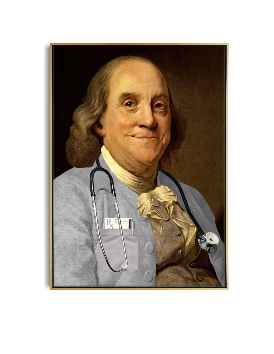 Benjamin Franklin Doctor's Office Art FRAME NOT INCLUDED Etsy