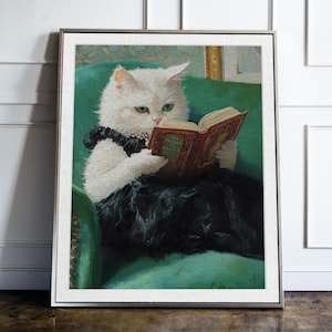 "Lustige Katze ""101 Things to Knock Over"" Kunstdruck: Humorvolles Katzen-Kunstwerk."