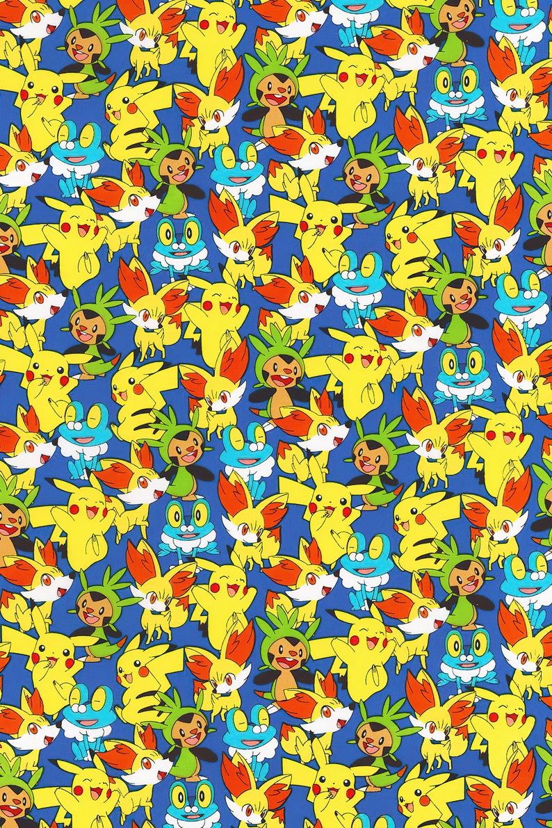 Pikachu Wrapping Paper Pikachu Gift Wrap Pokemon Wrapping Etsy
