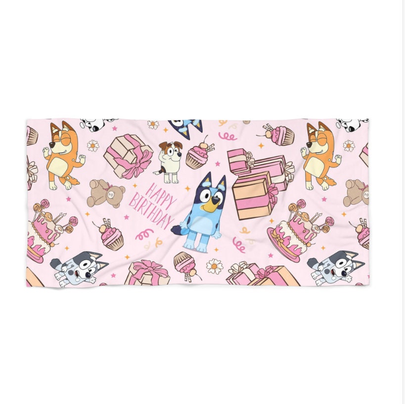 Bluey Beach Towel Bluey Towel Bluey Swim Beach Towel Disney Etsy