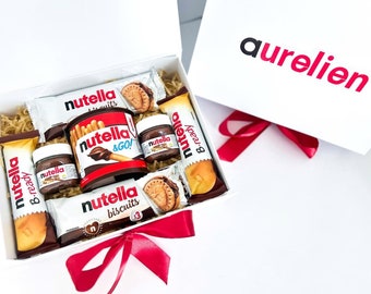 Personnalisation Coffret Nutella avec Prénom, Cadeau d'Anniversaire, Collation Chocolat, Box Chocolat Pâques Personnalisé, Fête des Mères