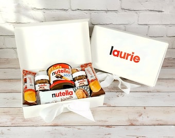 Box Cadeau Nutella à Personnaliser, Coffret Chocolat à Offrir, Box Gourmande, Cadeau pour Anniversaire, Cadeau Gourmand pour Noël