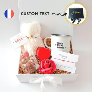 Box Cadeau pour Marraine à Personnaliser, Box Anniversaire pour Marraine, Coffret Marraine avec Tasse, Cadeau Surprise pour Marraine
