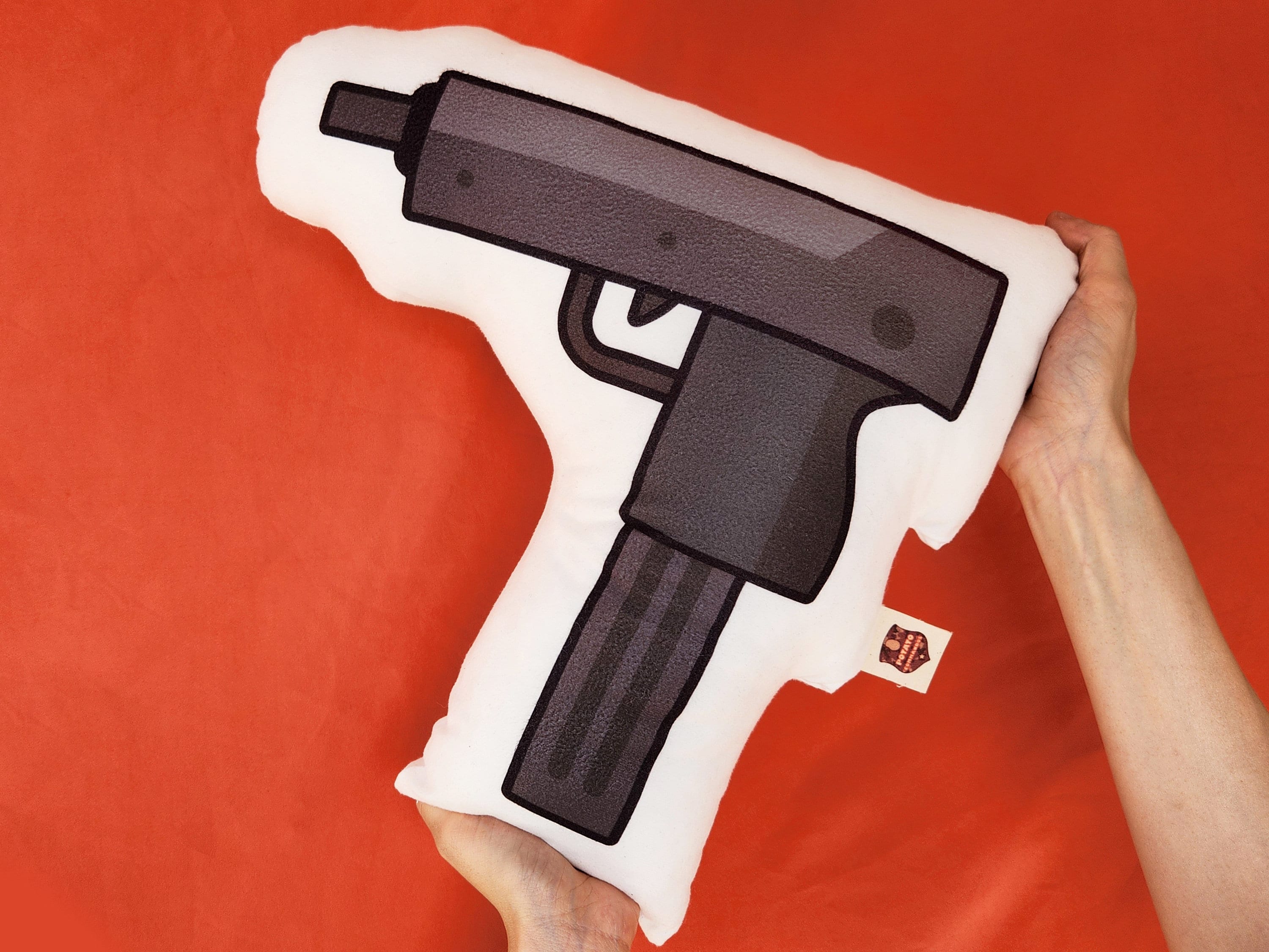Uzi Plush Weapon Toy for Gamer and Streamer Gun Pillow for - Etsy