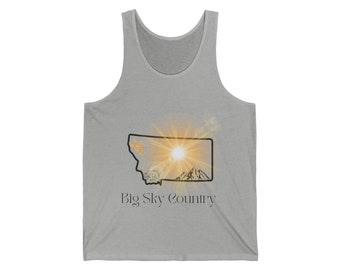 Big Sky Unisex Jersey Tank