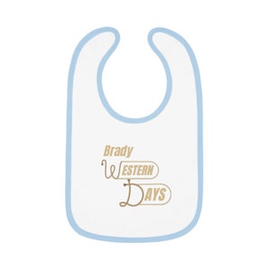 Brady Days Baby Contrast Trim Jersey Bib imagem 4