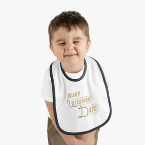 Brady Days Baby Contrast Trim Jersey Bib imagem 10