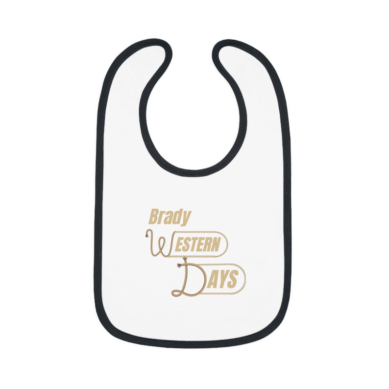 Brady Days Baby Contrast Trim Jersey Bib image 3