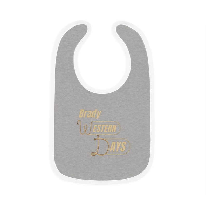 Brady Days Baby Contrast Trim Jersey Bib image 2