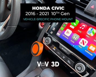 Honda Civic 10th Gen Phone Mount (2016-2021) Driver Trim - MagSafe, PixelSnap, and Qi2 compatible