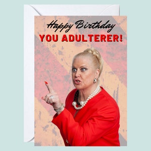Buon compleanno a te Adulterer Card - Kim Woodburn