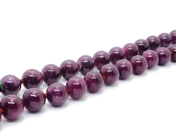 Ruby pearl necklace, natural ruby, genuine natura… - image 6