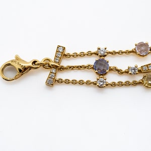 Bulgari Collier Diamants Saphirs Rose Jaune Bleu Multicolore Or Jaune 18 Karat, luxury jewellery , Bulgari necklace, image 10