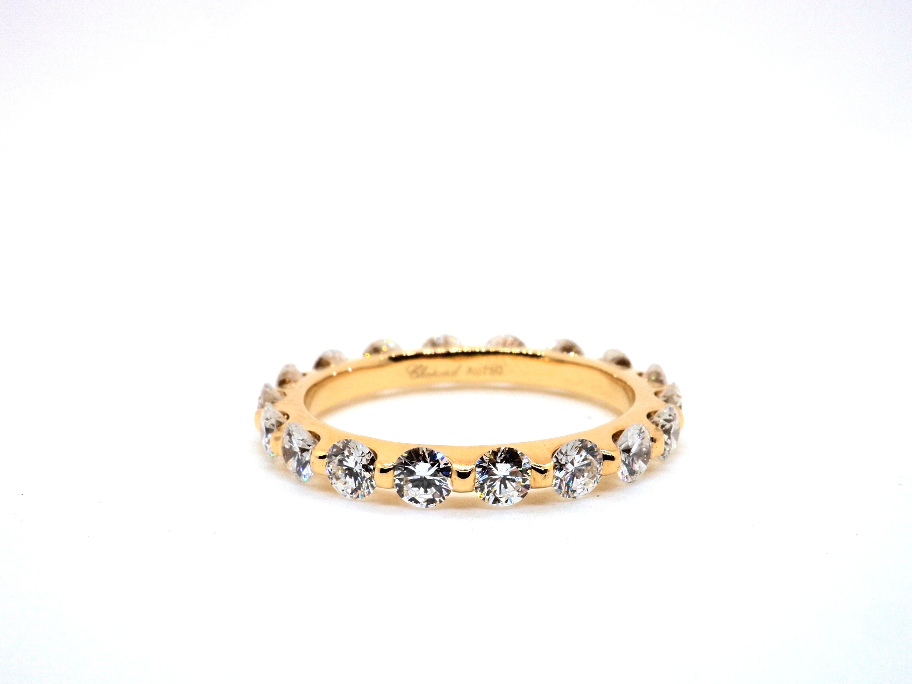 Chopard Ring / Exclusive Diamond Eternity Engagement Wedding 18 K Gold ...