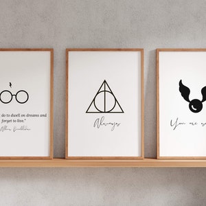 Wizard Poster, Wizard Print, Wizarding Nursery Decor, Magical Nursery Decor,Wizarding Decor, Potter Wall Art, Nursery Wall Art, Always