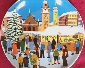 Plato navideño de porcelana, Royal Tettau