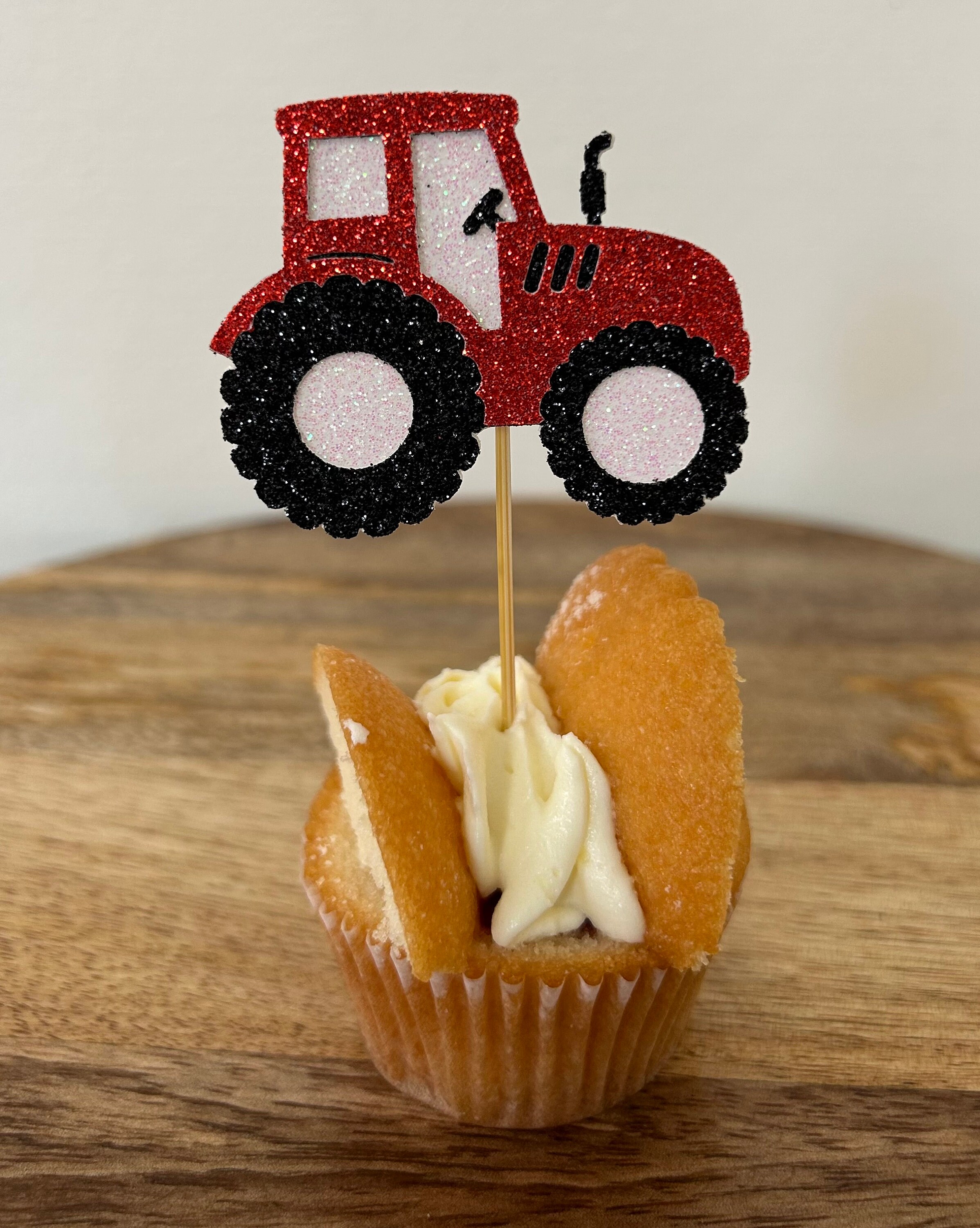 Tractor Cupcake Toppers Pack of 6 - Etsy