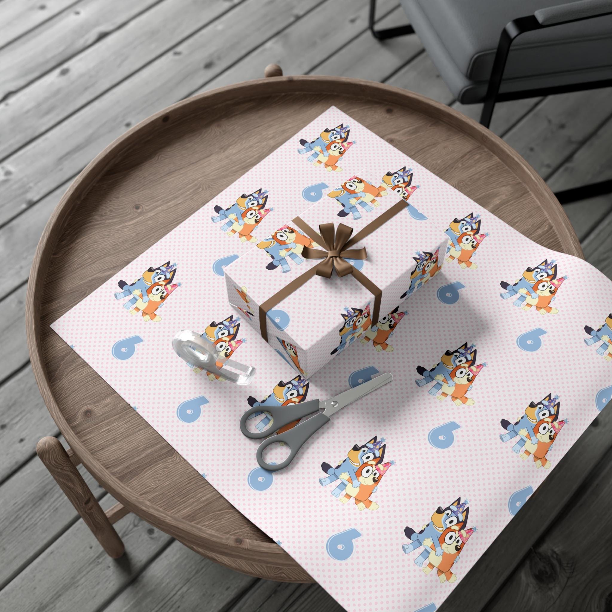 Bluey 6th Birthday Wrapping Paper Gift Wrap Papers, Wrapping Supplies ...