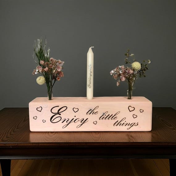 Blumenblock/ Blumenbrett/ Blumenleiste/ Flowerboard mit Gravur