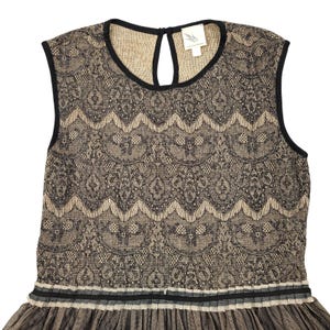 Vintage Weston Wear Anthropologie Lace Dress w/ Tulle Skirt Sz Large Whimsigoth image 12