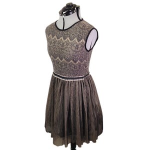 Vintage Weston Wear Anthropologie Lace Dress w/ Tulle Skirt Sz Large Whimsigoth image 3