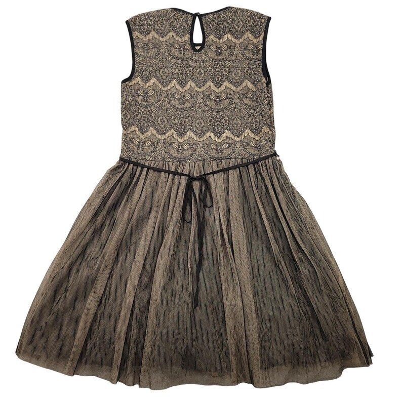 Vintage Weston Wear Anthropologie Lace Dress w/ Tulle Skirt Sz Large Whimsigoth image 8