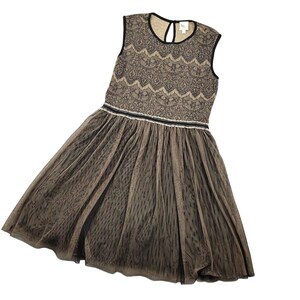 Vintage Weston Wear Anthropologie Lace Dress w/ Tulle Skirt Sz Large Whimsigoth image 5