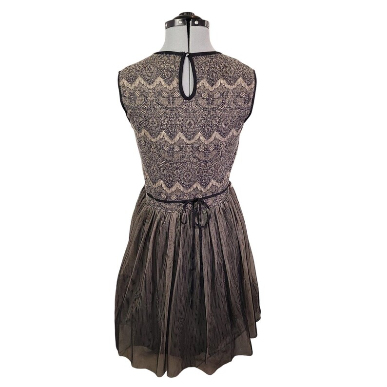 Vintage Weston Wear Anthropologie Lace Dress w/ Tulle Skirt Sz Large Whimsigoth image 4