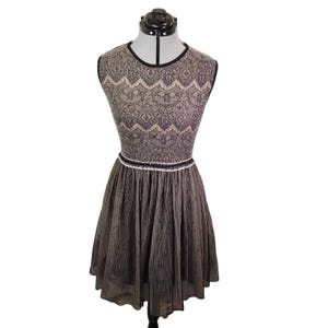 Vintage Weston Wear Anthropologie Lace Dress w/ Tulle Skirt Sz Large Whimsigoth image 1