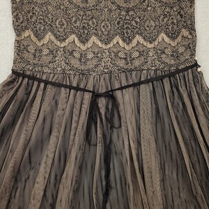 Vintage Weston Wear Anthropologie Lace Dress w/ Tulle Skirt Sz Large Whimsigoth image 16