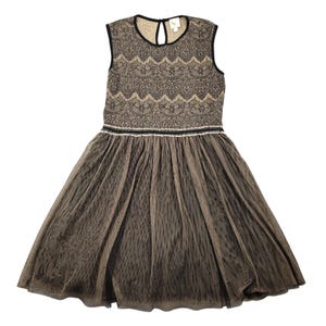 Vintage Weston Wear Anthropologie Lace Dress w/ Tulle Skirt Sz Large Whimsigoth image 6