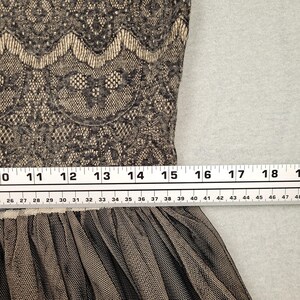 Vintage Weston Wear Anthropologie Lace Dress w/ Tulle Skirt Sz Large Whimsigoth image 20