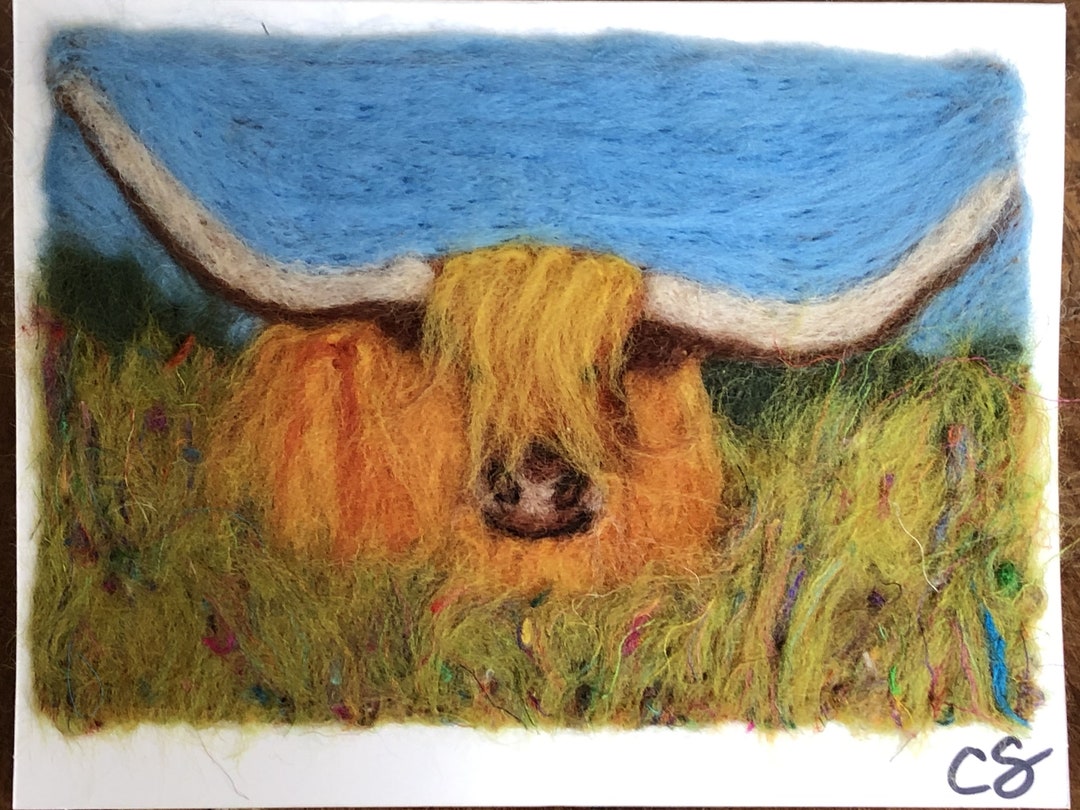 Highland Cow Note Card, Greeting Card, Highland Cow, Colorado
