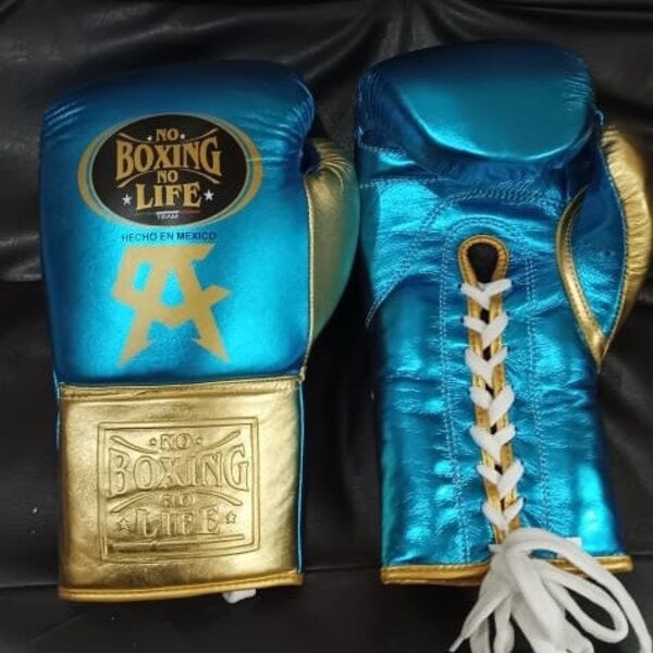 Custom Made No Boxing No Life Boxing Gloves, With or Without CA Logo, 100 % Real Leather