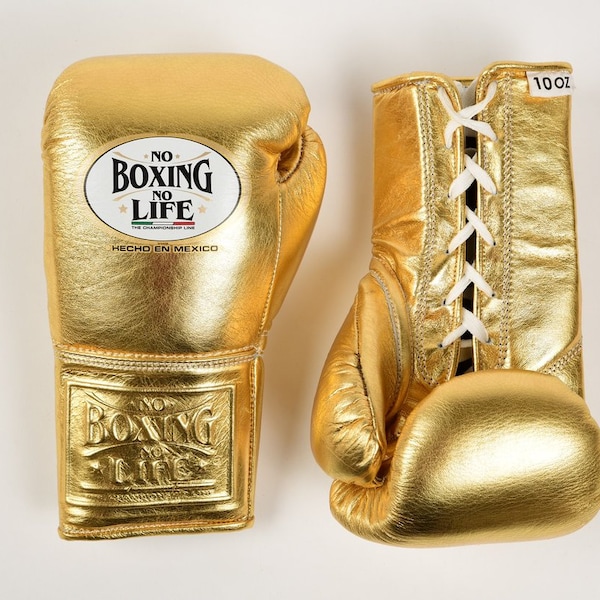 Custom Made No Boxing No Life Boxing Gloves, With or Without CA Logo, 100 % Real Leather