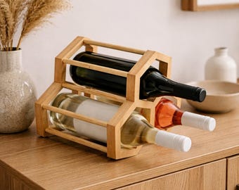 Weinregal für 3 Flaschen