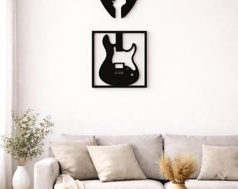 Dekoratives Gitarrenset | 2-teilig