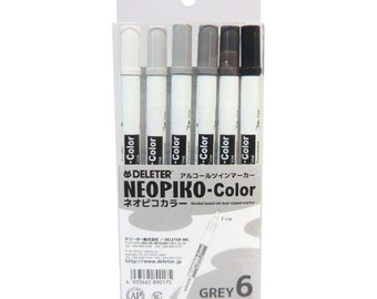 DELETER Neopiko Color, Grey 6 colors set