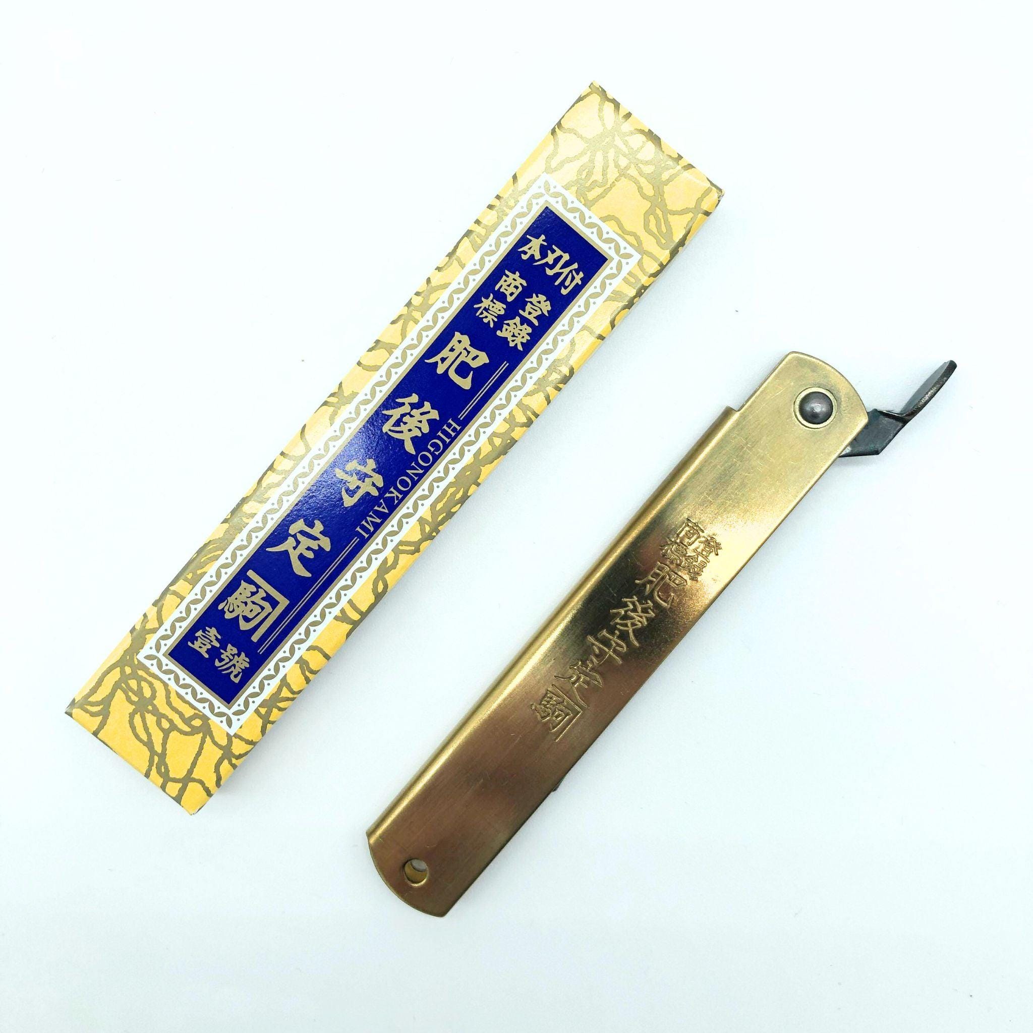 Higonokami Japanese Folding Knife, Blue Paper Steel 120mm - Made in Japan