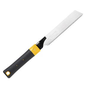 ZETSAW Handy H-160 Flush Cut Japanese Pull Saw, 168mm (6.6") Flush Trim Saw with No Saw Set for Dowels & Tenons, Woodworking Hand Saw