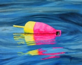 Yellow and Pink Buoy