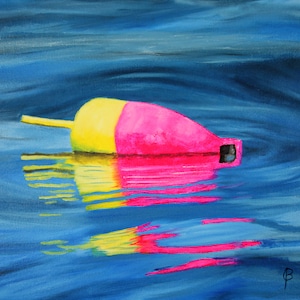 Yellow and Pink Buoy