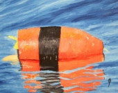 Orange and Black Buoy